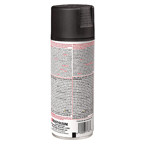 Rust-Oleum High Heat Enamel Spray Paint, Flat Black, 12 oz Aerosol Can, 6/Carton (7778830)