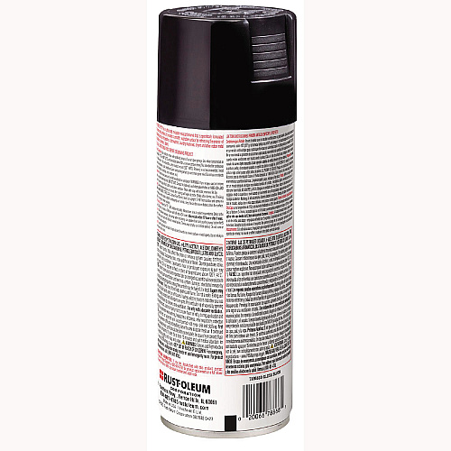 Rust-Oleum Specialty Appliance Epoxy Spray Paint, Gloss Black, 12 oz Aerosol Can, 6/Carton (7886830)