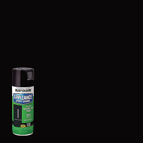 Rust-Oleum Specialty Appliance Epoxy Spray Paint, Gloss Black, 12 oz Aerosol Can, 6/Carton (7886830)