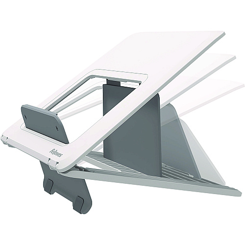 Fellowes Breyta Laptop Stand, 9.25" x 10.55" x 0.55" to 8", White, Supports Up to 8.8 lbs (100098501)