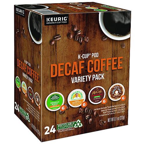 Keurig Decaf Variety Coffee K-Cups, Assorted Flavors, 96/Carton (9977CT)