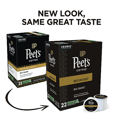 Peet's Coffee & Tea Big Bang K-Cups, 88/Carton (6664CT)