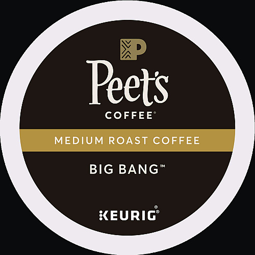 Peet's Coffee & Tea Big Bang K-Cups, 88/Carton (6664CT)