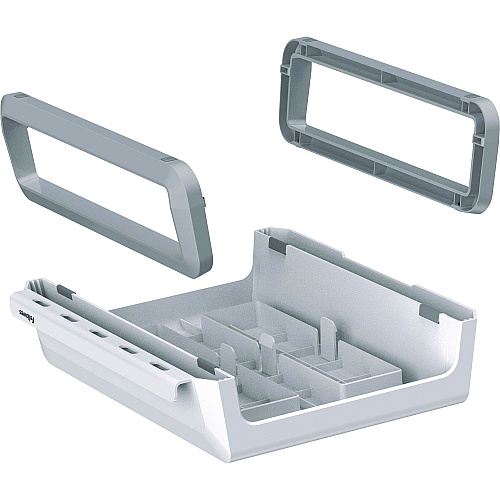 Fellowes Breyta Monitor Stand, 13.94" x 11.97" x 3.25" to 6", White, Supports 33 lbs (100098565)