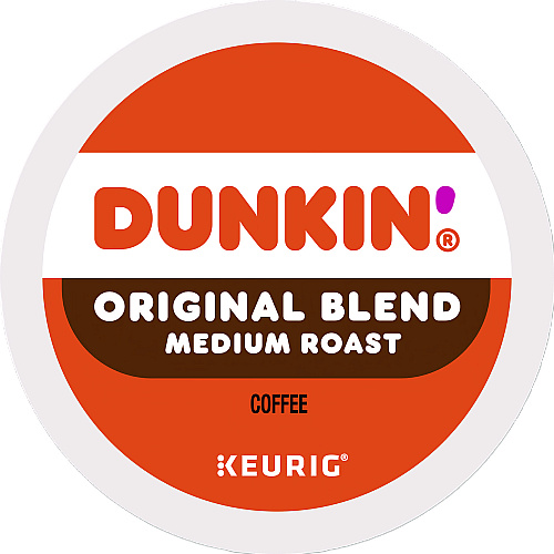 Dunkin Donuts K-Cup Pods, Dunkin Regular, 88/Carton (1267CT)