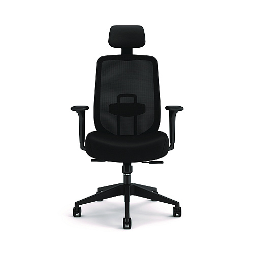 Altern Mesh Back Task Chair, 17.95 To 21.1 Seat Height, Black Seat, Black Back, Black Base