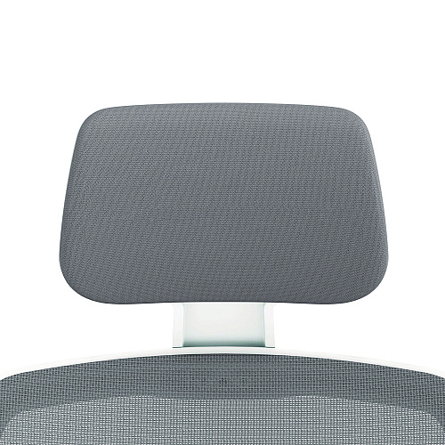 Altern Mesh Back Task Chair, 17.95 To 21.1 Seat Height, Gray Seat, Gray/white Back, White Base