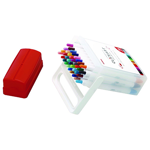 Zebra ClickArt Porous Point Pen, Retractable, Fine 0.6 mm, Assorted Ink, White Barrel, 36/Pack (69836)