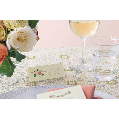 Avery Small Textured Tent Cards, White, 3.75 x 1.44, 6 Cards/Sheet, 25 Sheets/Pack (5011)