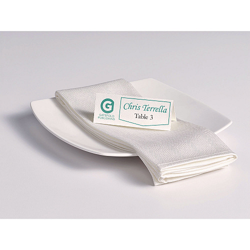 Avery Small Textured Tent Cards, White, 3.75 x 1.44, 6 Cards/Sheet, 25 Sheets/Pack (5011)