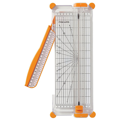 Fiskars SureCut Scrapbooking Paper Trimmer, 10 Sheets, 12" Cut Length, 7.08 x 16.93 (1071220)