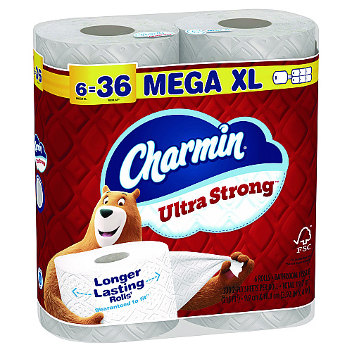 Charmin&reg; Ultra Strong Standard Toilet Paper, 2-Ply, 330 Sheets,18 Rolls (13449)