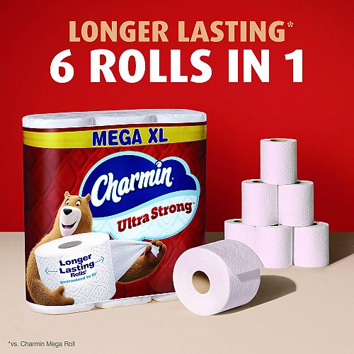 Charmin&reg; Ultra Strong Standard Toilet Paper, 2-Ply, 330 Sheets,18 Rolls (13449)