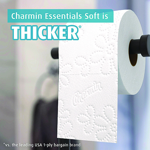 Charmin&reg; Essentials Soft Standard Toilet Paper, 2-Ply, 330 Sheets, 18 Rolls (04535)