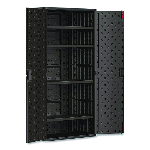 Suncast Commercial Mega Tall Storage Cabinet, 40 x 20.25 x 80.25, Gray (BMCCPD8004)