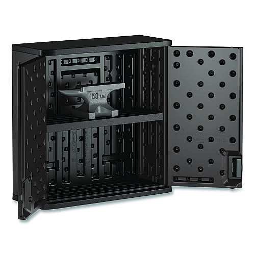 Suncast Commercial Wall Storage Cabinet, 30 x 12 x 30.25, Gray (BMCCPD3000)