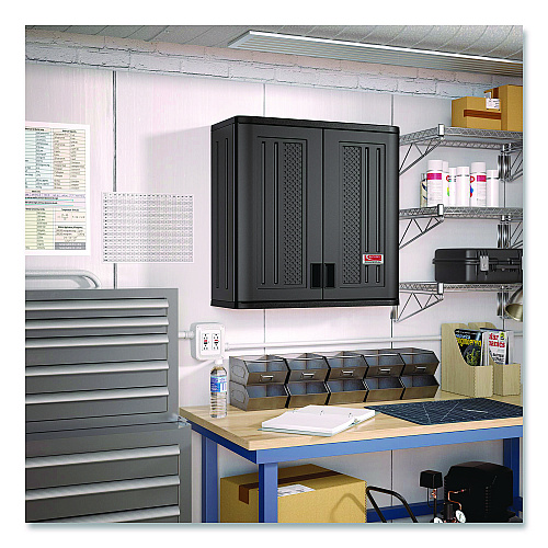 Suncast Commercial Wall Storage Cabinet, 30 x 12 x 30.25, Gray (BMCCPD3000)