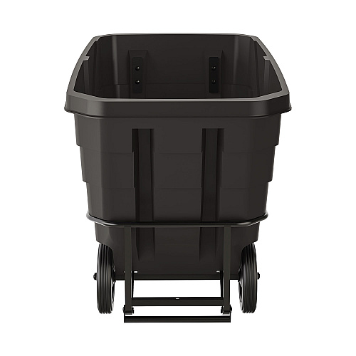 Suncast Commercial 1 cu yd Standard Duty Tilt Truck, Forkliftable Frame, 1,300 lb Capacity, Black (RMTTSD100D)