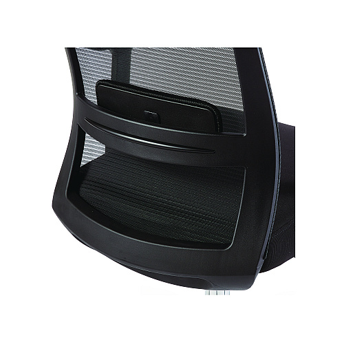 Alera Ashdale Ergonomic Fabric Swivel Task Chair, Supports Up to 275 lb, 18.15 to 21.89 Seat Height, Black Seat/Back, Black Base (ALEAD41BME17)