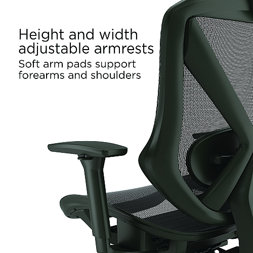 Alera Taunton Ergonomic Mesh Swivel Task Chair, Supports Up to 275 lb, 17.44 to 20.98 Seat Height, Black Seat/Back, Black Base (ALETN41BME18)