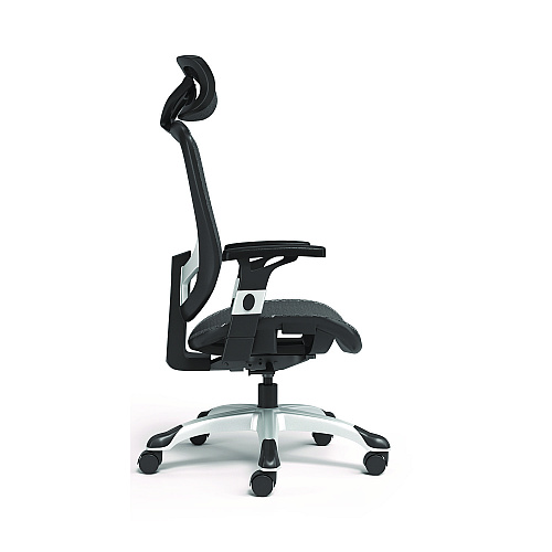 Alera Minerva Ergonomic Mesh Swivel Task Chair, Supports Up to 275 lb, 17.24 to 20.98 Seat Height, Black Seat/Back, Black Base (ALEMV41BME18)