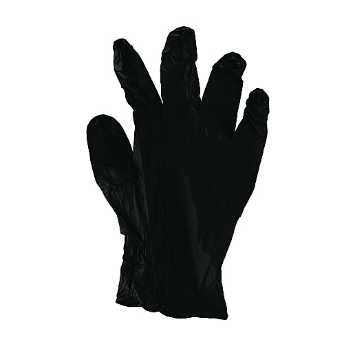 Boardwalk 396 Series Disposable General-Purpose Nitrile Gloves, Powder-Free, X-Small, 4.4 mil Thick, 9.5" Long, Black, 100/Box (396XSBXA)