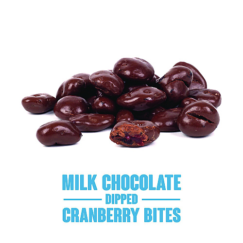 Ocean Spray Milk Chocolate Dipped Cranberry Bites, Cranberry/Chocolate, 5 oz Bag, 12/Carton (22002299)