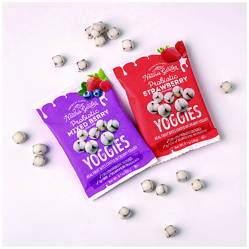 Nature's Garden Probiotic Yoggies Variety Snack Pack, Assorted Flavors, 0.7 oz Bag, 30/Carton (22002303)