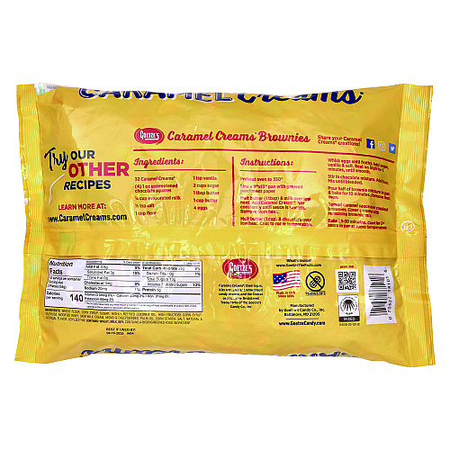 Goetzes Caramel Creams Candy, Caramel, 48 oz Bag (22002357)