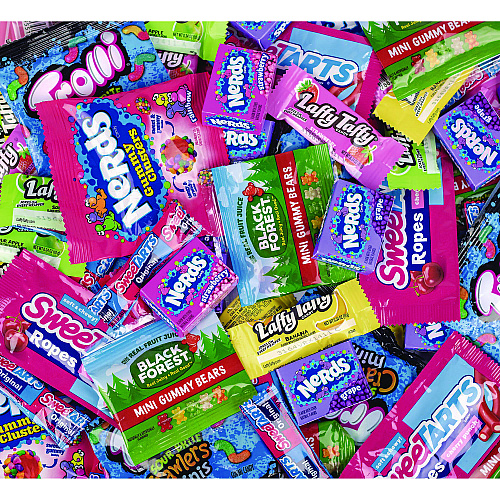 Nerds Party Mix Stand Up Bag, Assorted Fruity, 40.98 oz Bag, 120 Pieces (22002359)