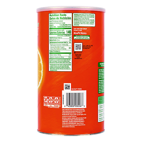 Tang Orange Drink Mix, Orange, 72 oz Tub (22002373)