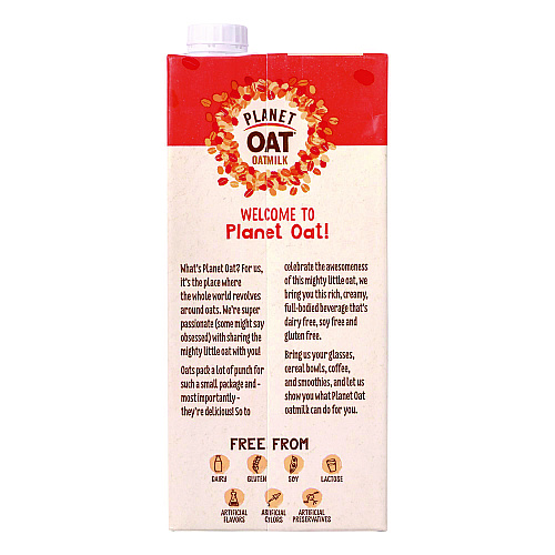 Planet Oat Original Oat Milk Cartons, 32 oz Carton, 6/Carton (22002375)
