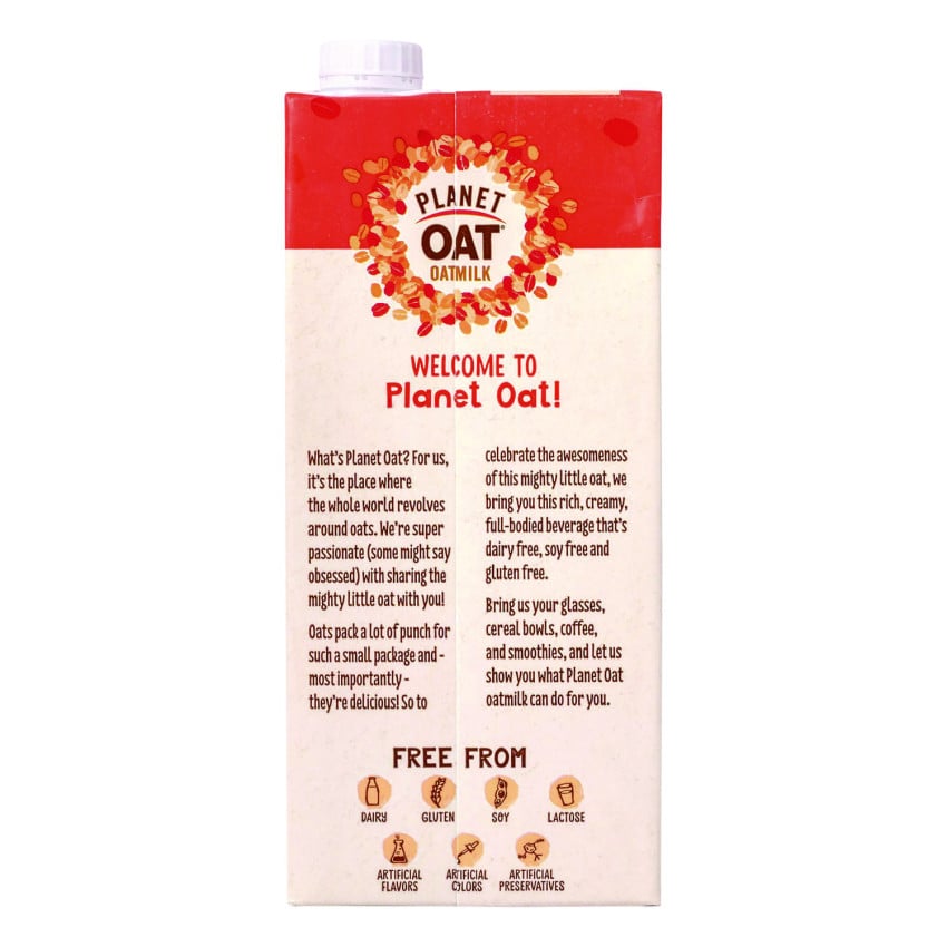 Planet Oat Original Oat Milk Cartons, 32 oz Carton, 6/Carton (22002375)