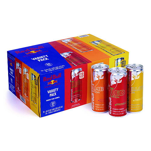 Red Bull Editions Variety Pack, Assorted Flavors, 8.4 oz Can, 24/Carton (22002380)
