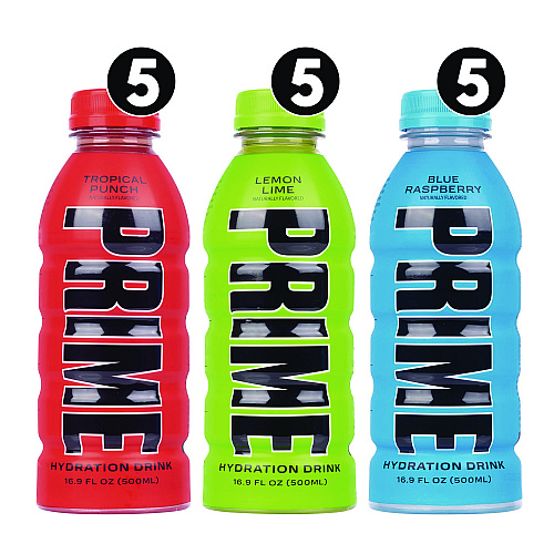 Prime Hydration Drink Variety Pack, Assorted Flavors, 6.9 oz Bottle, 15/Carton (22002384)