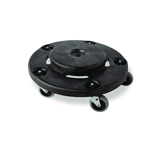 Rubbermaid Commercial 3" Swivel Caster, Grip Ring Stem, 3" Wheel, Black/Gray (2640M10000)