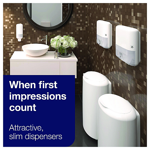 Tork Xpress Mini Multifold Hand Towel Dispenser H2, 11.9 x 4 x 11.6, White (553120)