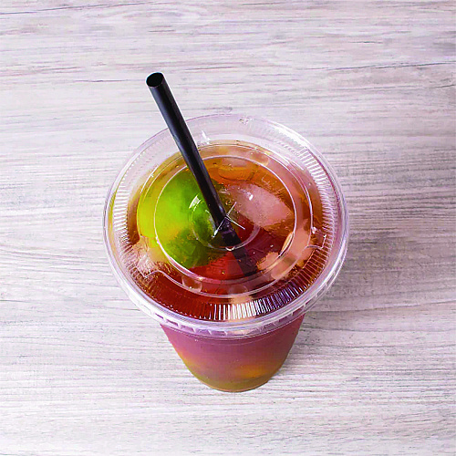 Karat Jumbo Straws, 9", Plastic, Black, 2,000/Carton (C9035)