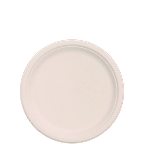 Dart Compostable Fiber Dinnerware, ProPlanet Seal, Plate, 9" dia, Natural, 500/Carton (9FBRP1)