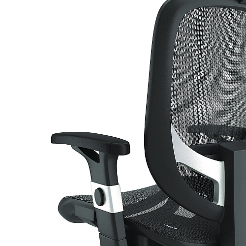 Alera Minerva Ergonomic Mesh Swivel Task Chair, Supports Up to 275 lb, 17.24 to 20.98 Seat Height, Black Seat/Back, Black Base (ALEMV41BME18)