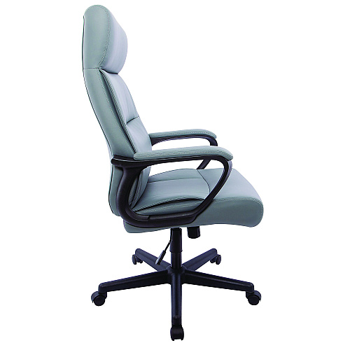 Alera Oxnam Series High-Back Task Chair, Supports Up to 275 lb, 17.56 to 21.38 Seat Height, Gray Seat, Gray Back, Black Base (ALEON41B49)