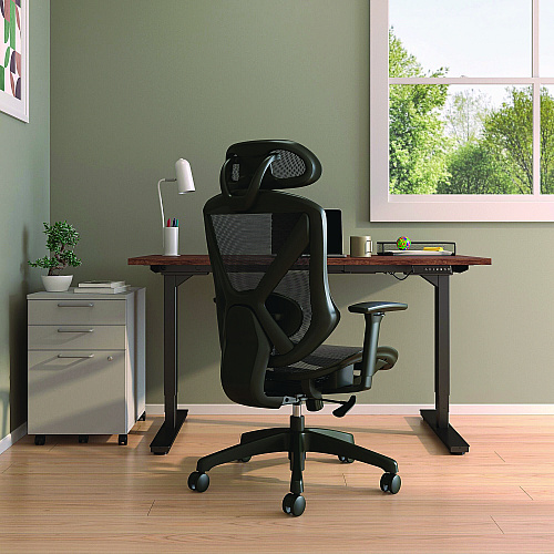 Alera Taunton Ergonomic Mesh Swivel Task Chair, Supports Up to 275 lb, 17.44 to 20.98 Seat Height, Black Seat/Back, Black Base (ALETN41BME18)