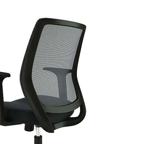 Alera Wessex Ergonomic Fabric Mesh Swivel Task Chair, Supports Up to 275 lbs, 17.09 to 20.83 Seat Height, Black Seat/Back/Base (ALEWX42BME17)