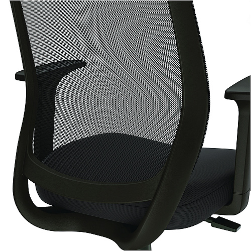 Alera Wessex Drafting Stool, Mesh Back, Supports Up to 275 lb, 27.95 to 33.66 Seat Height, Black Seat, Black Back, Black Base (ALEWX46BME17)