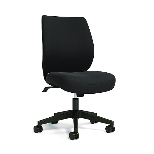Alera Wessex Ergonomic Fabric Task Chair, Supports Up to 275 lb, 17.13 to 20.83 Seat Height, Black Seat/Back, Black Base (ALEWX4217)