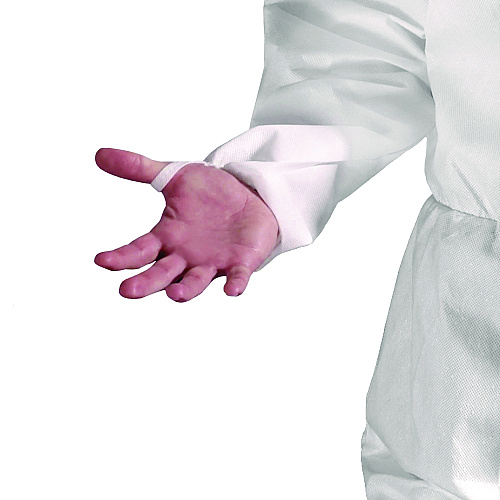 KleenGuard A50 Breathable Splash and Particle Protection Overalls, Zip Front, Hood, Elastic Wrists/Ankles, White, 2X-Large, 25/Carton (51928)