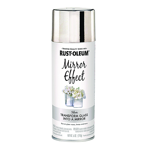 Rust-Oleum Specialty Mirror Effect Spray Paint, High Gloss Mirror, 6 oz Aerosol Can, 6/Carton (301494CT)