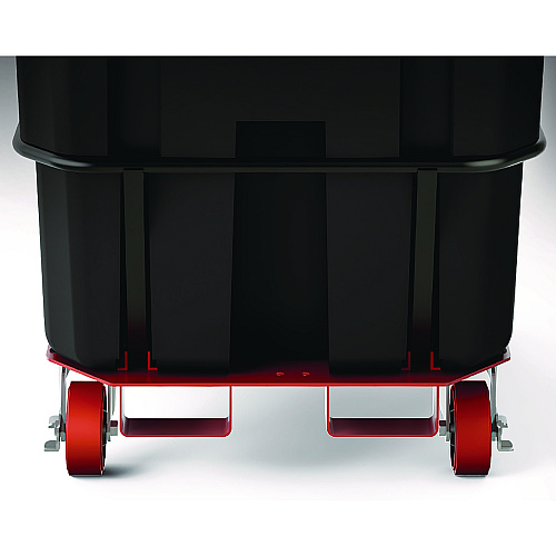 Suncast Commercial 1.5 cu yd Heavy Duty Tilt Truck, Forkliftable Frame, 2,200 lb Capacity, Black (RMTTHD150D)