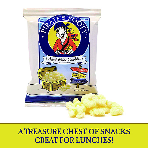 Pirate's Booty Puffs, Aged White Cheddar, 0.5 oz Bag, 36/Box (22000092)