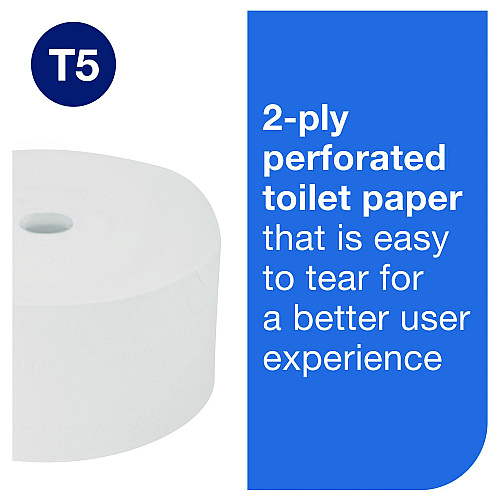 Tork&reg; OptiServe High-Capacity Coreless Toilet Paper, 2-Ply, White, 1,500 Sheets, 18 Rolls/Carton (472887)